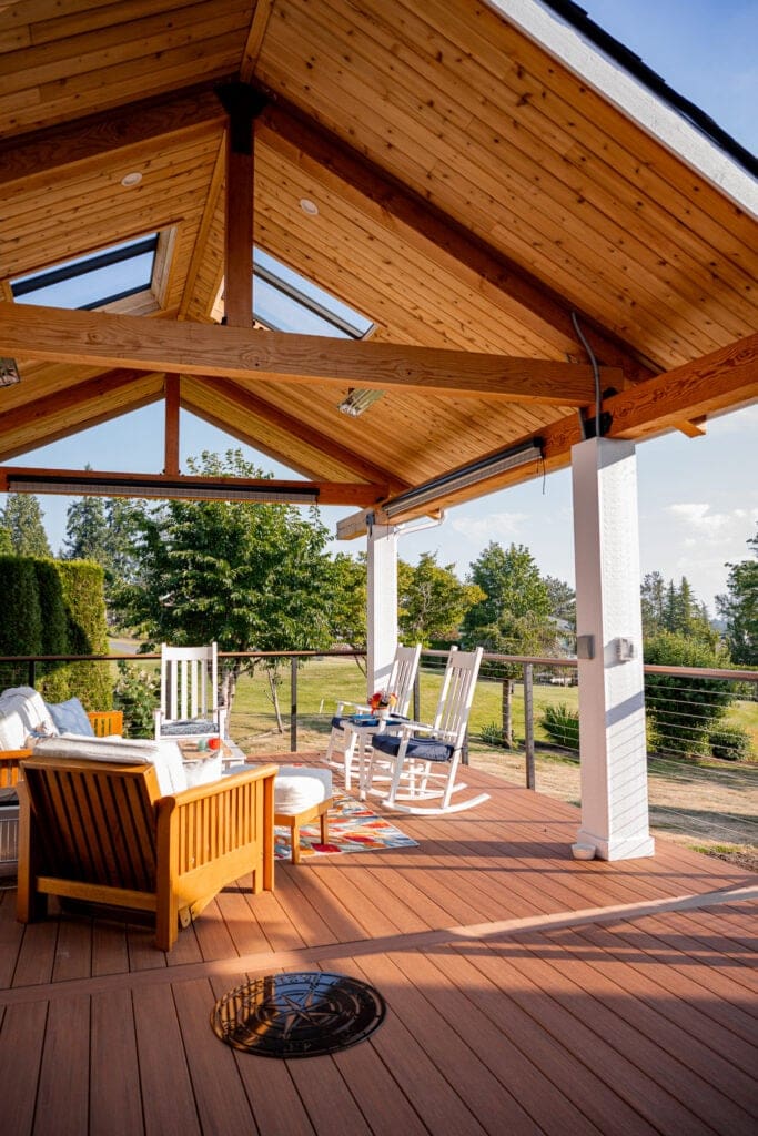 roof cover and shade structure for deck