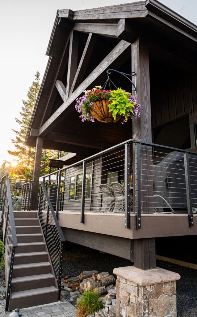 Deck cover vaulted ceiling