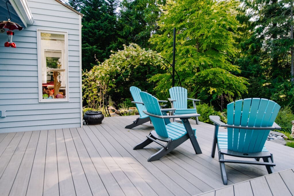 open deck without railing