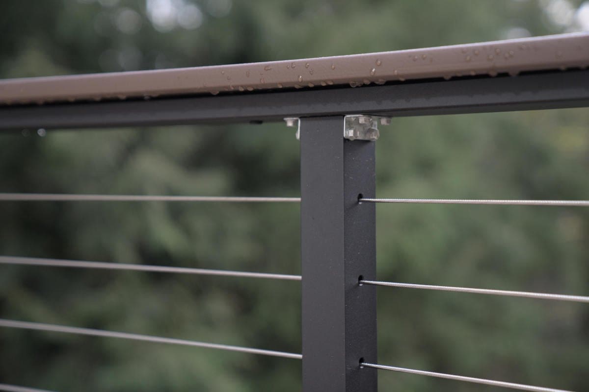 Redmond deck construction Maisy Railing cable deck railing